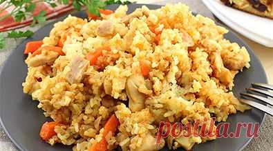 Рецепт плова с курицей для приготовления в мультиварке