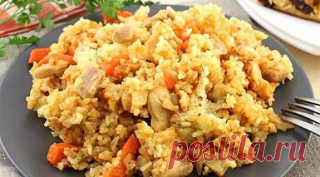 Рецепт плова с курицей для приготовления в мультиварке