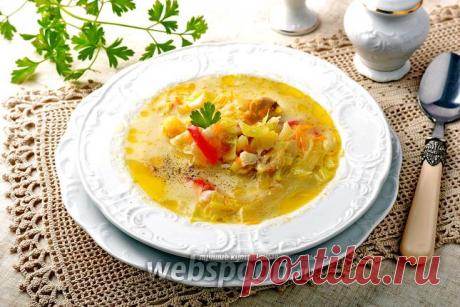 Щи молочные с капустой