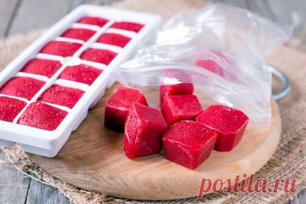 Малина с сахаром на зиму в морозилке — Ⴚα∂ ℨα୮০τ০Ᏸҡα