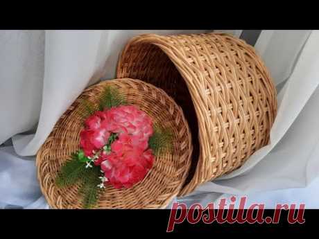 КОРЗИНА из бумажных трубочек