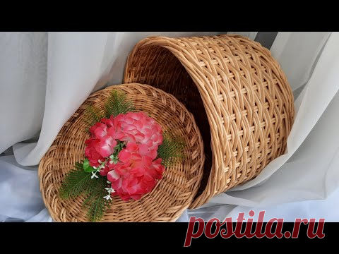 КОРЗИНА из бумажных трубочек