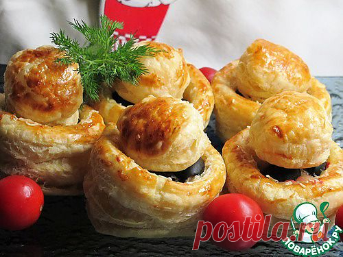 Волованы с крабовыми палочками - кулинарный рецепт