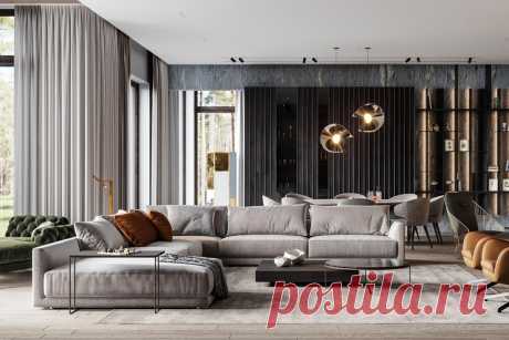 Шторы в современном интерьере | Блог L.DesignStudio