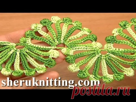 Double Sided Large Shells Crochet Lace Tutorial 10 Crochet Shell Motifs