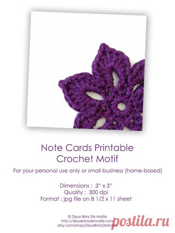Free Knit Crochet Printable NoteCards | Home
