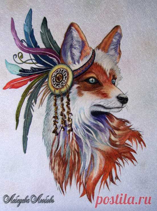 (11) Gallery.ru / FOX en estilo indio - FOX EN ESTILO INDIO - Kstati