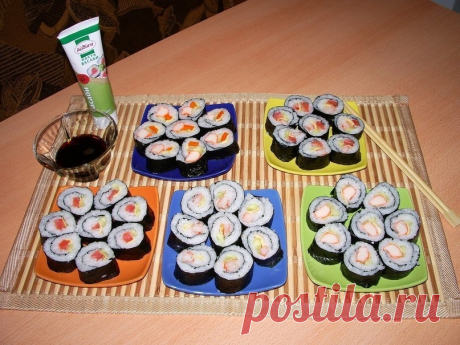 Как приготовить суши - рецепт, ингредиенты и фотографии