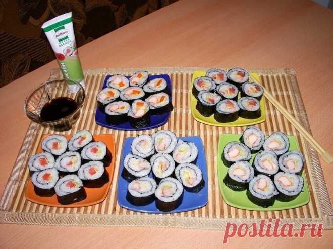 Как приготовить суши - рецепт, ингредиенты и фотографии