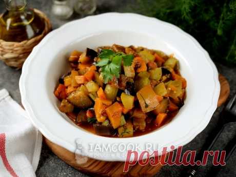 Овощное рагу с тыквой и кабачками — рецепт с фото Очень вкусное постное рагу из овощей (тыква, баклажан, кабачок, перец).