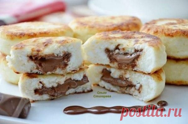 Творожные сырники с молочным шоколадом | Хозяин и Хозяюшка