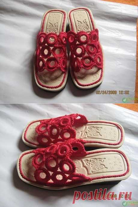 Обувь крючком..