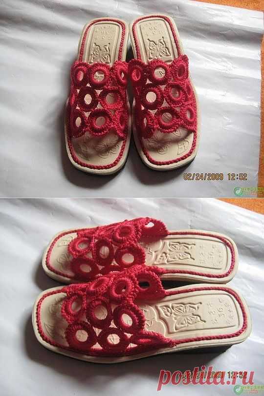 Обувь крючком..