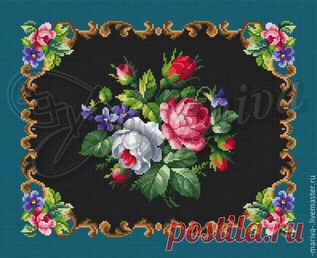 Схема вышивки 'Pouf or Rug HK-14473M' Купить или заказать Схема вышивки 'Pouf or Rug HK-14473M' в интернет-магазине на Ярмарке Мастеров. Авторская разработка дизайна вышивки для пуфа, коврика, подушки или сумочки по реконструкциям старинных схем 1898 года. Схема продаётся в формате pdf, цветном или/и ч/б по желанию. Включает ключ, расход ниток при работе в 2 и 3 нити, а также размеры работы на разных каунтах основы. Высылается на электронную почту покупателя сразу после оплаты.