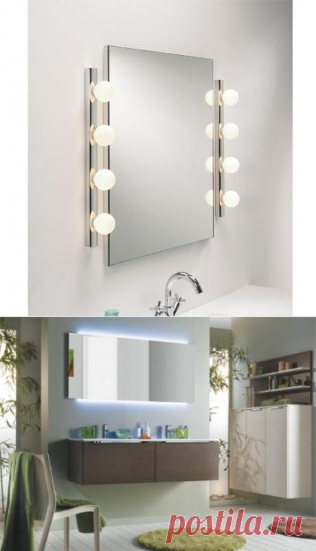 Правильное освещения возле зеркала в ванной. Практические советы
