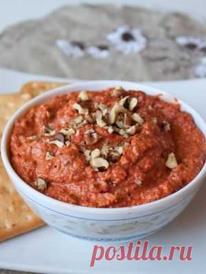 Рецепт дипа из печеных перцев и грецких орехов с фото пошагово на Вкусном Блоге