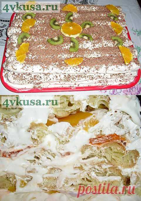 Тортик из заварного теста "Дамские пальчики" | 4vkusa.ru