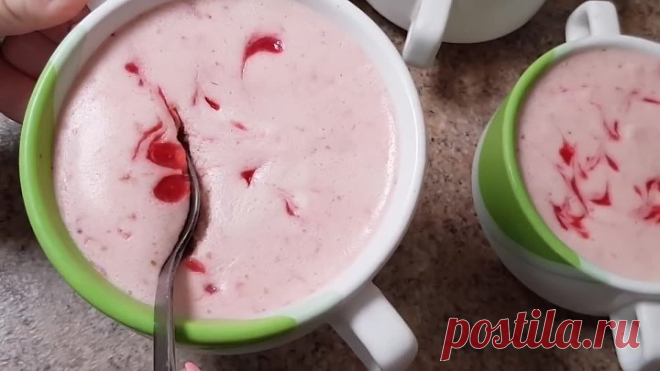 сметанный десерт на скорую руку