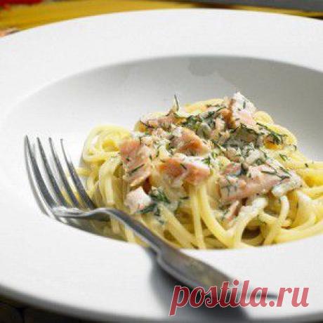 Капеллини с лососем, водкой, лимоном и укропом рецепт – итальянская кухня: паста и пицца