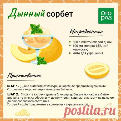 Дынный сорбет