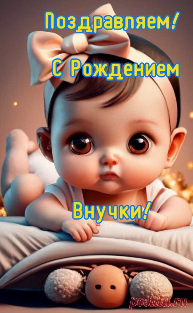 Скачать открытки с рождением внучки