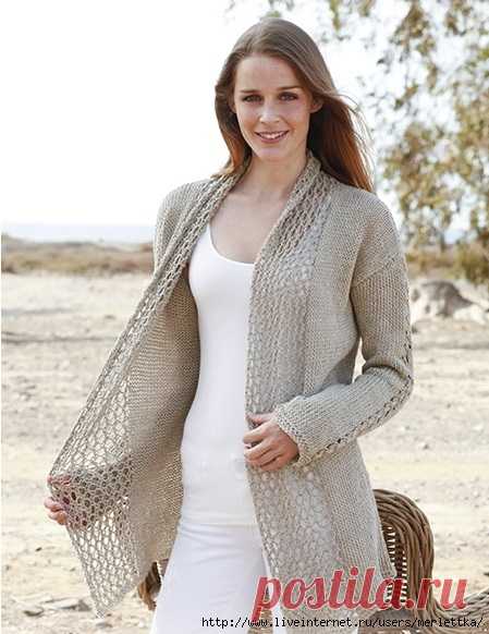 Жакет Натали ( автор перевода pumpkin ) ☼ вязание спицами
