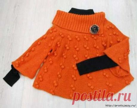 Кофточка с шишечками.