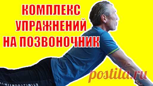 5 упражнений для гибкости позвоночника лежа на животе за три минуты | ✔️ ЗОЖ с Сарматом | Дзен
