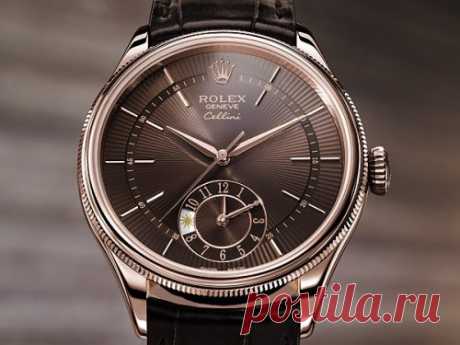ROLEX Cellini
Коллекция Cellini Time. Механизм автоматический, мануфактурный, COSC-сертифицированный хронометр, 31 камень, частота колебаний 28800 пк/ч, запас хода 48 ч. Корпус из 18К Everose/белого золота, диаметр 39 мм. Рефленый безель, коронка резьбовая с логотипом ROLEX. Водонепроницаемость до 50 м. Ремешок из кожи крокодила, застежка из соответствующего корпусу материала.