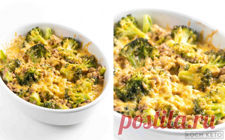 Einfacher Low Carb Brokkoli-Hackfleisch-Auflauf | Koch Keto
