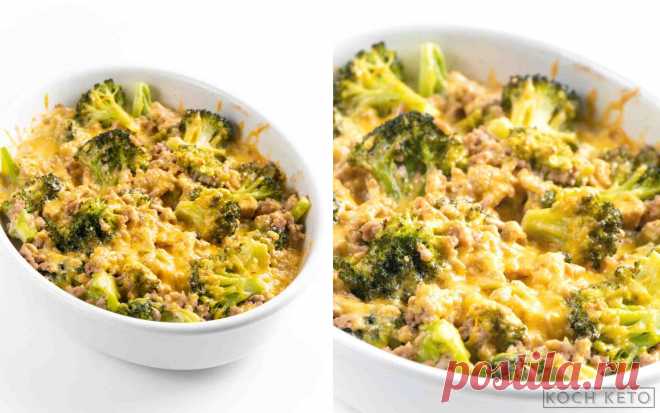 Einfacher Low Carb Brokkoli-Hackfleisch-Auflauf | Koch Keto