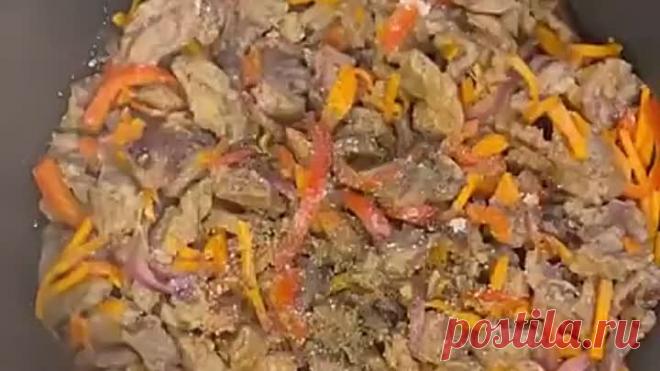 Фунчоза с говядиной и овощами