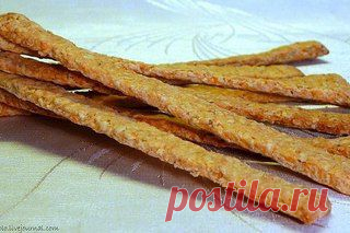 Овсяные палочки с сыром Эти хрустящие палочки... / Еда и напитки / несладкая выпечка / Pinme.ru / Алла Рыбчинская