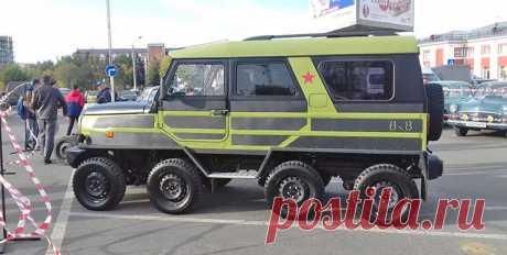 Самодельный автомобиль восьмиколесный ЛуАЗ | Авто самоделки Самодельный восьмиколёсный автомобиль с полным приводом. Этот проект, получил название — «Торос ЛУ 2,5 LX». Автомобиль построен на базе ЛуАЗ-969.