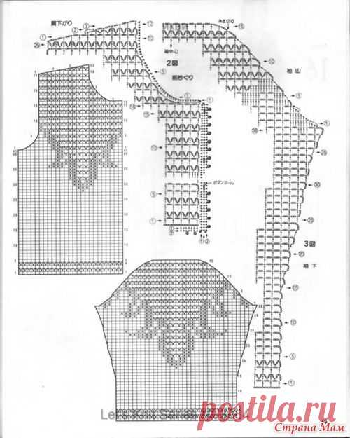 *Филейные кофточки - Все в ажуре... (вязание крючком) - Страна Мам