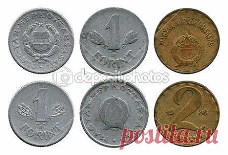 One and two forints, Hungary, 1950-1988 — Стоковое фото © Vadim Vyazovikov #40804039