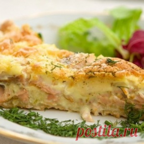 Рыбная запеканка с картофелем
