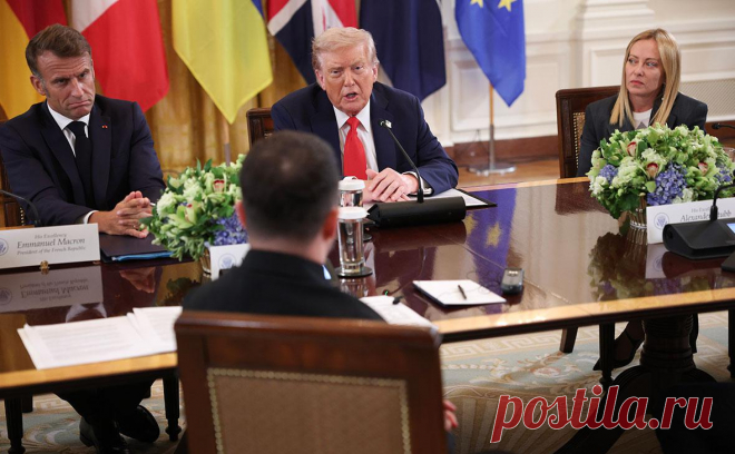 Трамп заявил о необходимости обсудить обмен территориями. Речь идет об обмене территориями с учетом текущей линии соприкосновения. Этот вопрос президент США поднял на встрече с Зеленским и европейскими лидерами. Обмен территориями исключали как в Москве, так и в Киеве