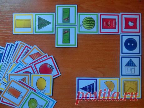 Домино. Цвета и формы. (Доміно. Кольори та форми.)