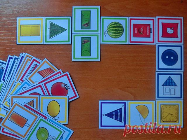 Домино. Цвета и формы. (Доміно. Кольори та форми.)