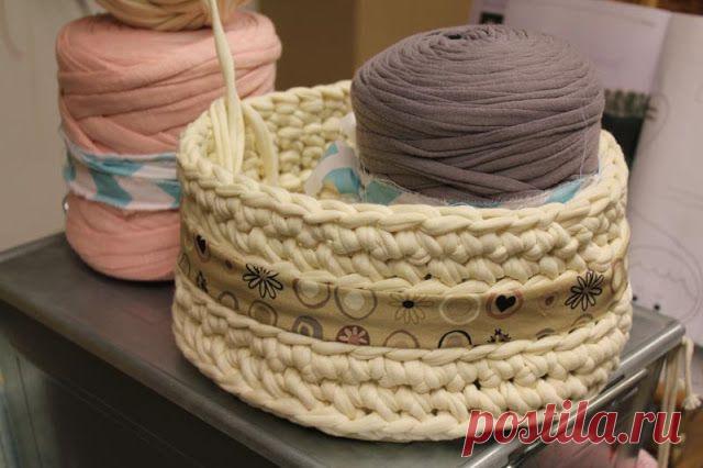 Вязание из тканевых полос