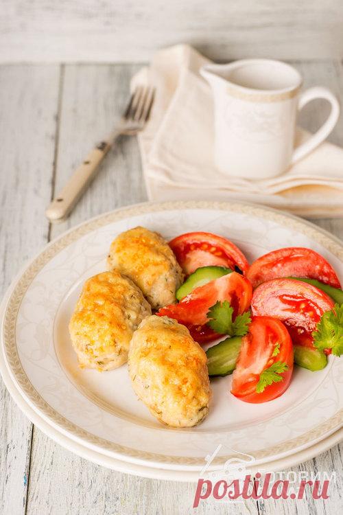 Куриные котлеты с плавленным сыром 