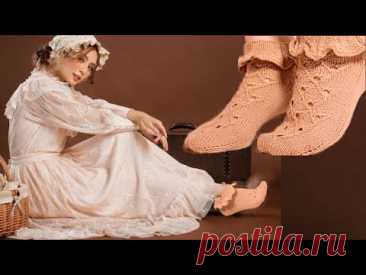 Винтажные носочки спицами. #(2025.)