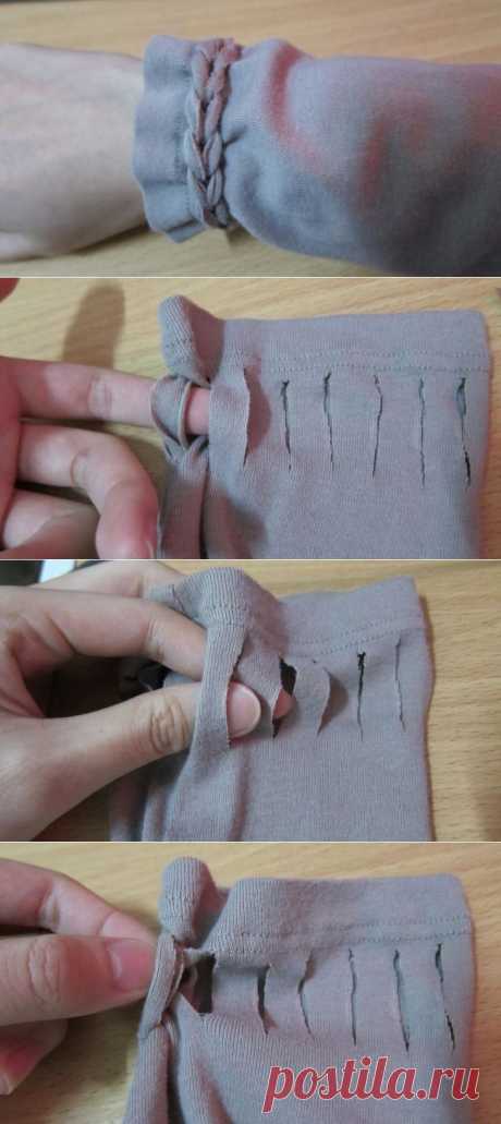 Красивый способ укоротить рукавчик (Diy) / Изменение размера / ВТОРАЯ УЛИЦА