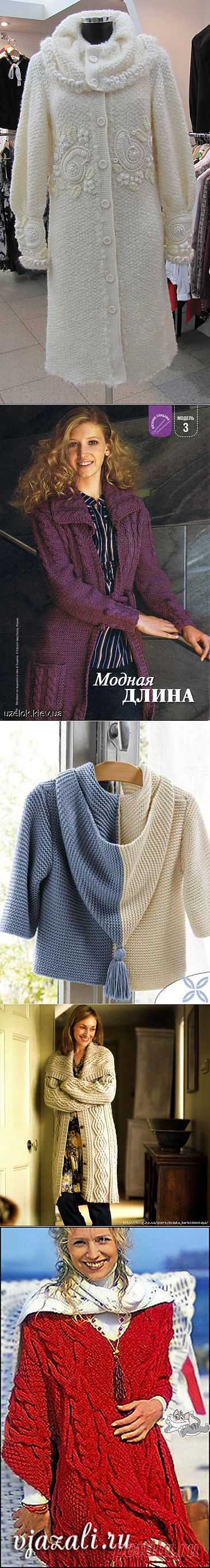 Пальто, куртки спицами. Подборка 41.