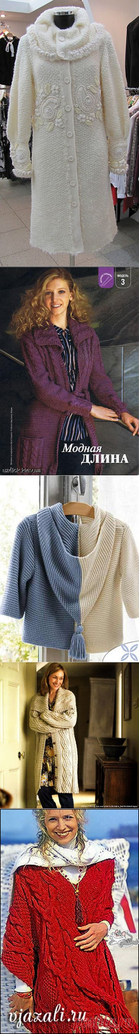 Пальто, куртки спицами. Подборка 41.