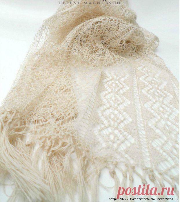 Ажурный шарф.