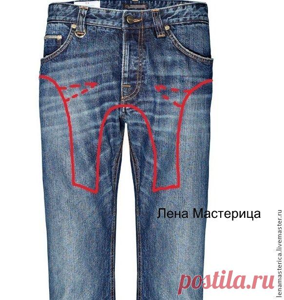 Лиф сарафана из джинсов