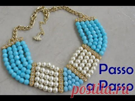 ▶ Passo a Passo #67: Colar Contas de Vidro - YouTube