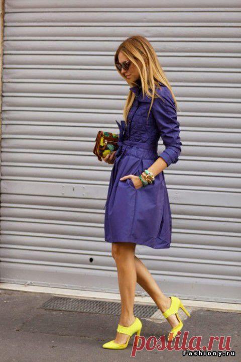 (+1) тема - УЛИЧНАЯ МОДА: Образы с жёлтыми туфлями | Мода
